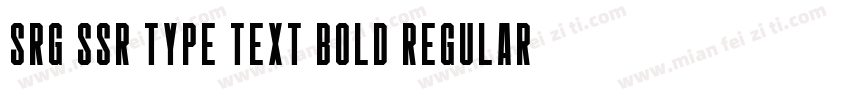 SRG SSR Type Text Bold Regular字体转换